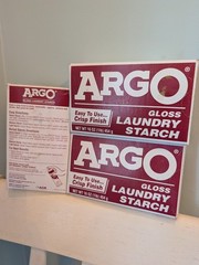 ARGO Gloss Laundry Starch Remove Greasy Spots (5592916) LOT of 3!! Expired.