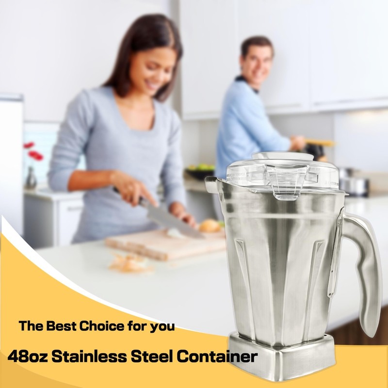 Stainless Steel Container 48oz,Replace for 5000 5200 6300 6500 7500 E310 E320 Pr gallery