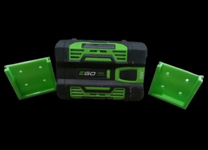 **2 Pack** GREEN EGO 56V Battery Wall/Under Shelf Holder Mount gallery