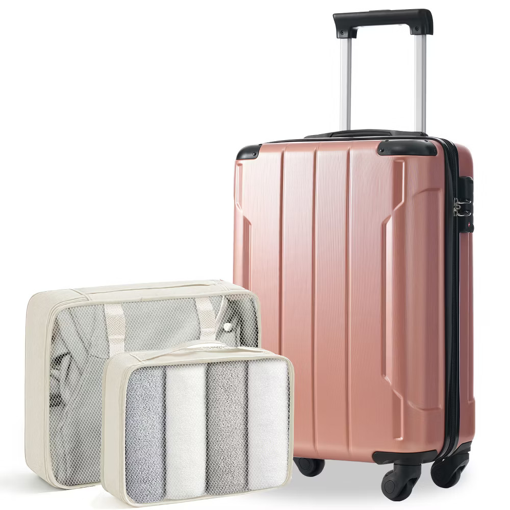20" Hardshell Carry-On Luggage with 2 Packing Cubes & Spinner Wheels & gallery