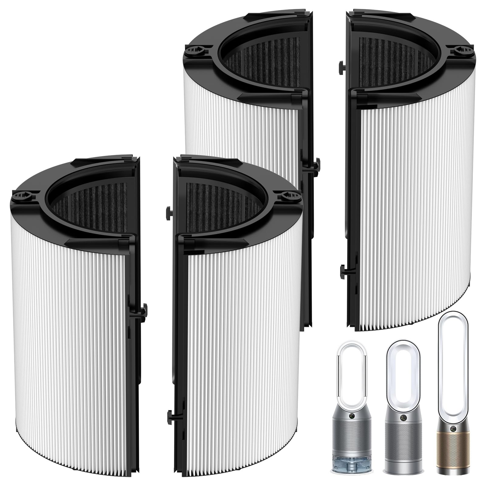 2 Pack Upgraded 360° Combi Glass HEPA+Carbon Filter for Dyson HP1 HP2 PC1 PC2... gallery