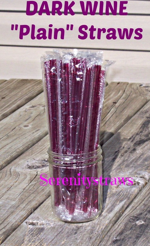 PLAIN ACRYLIC STRAWS, Solid Colors, Individually Wrapped, Reusable gallery