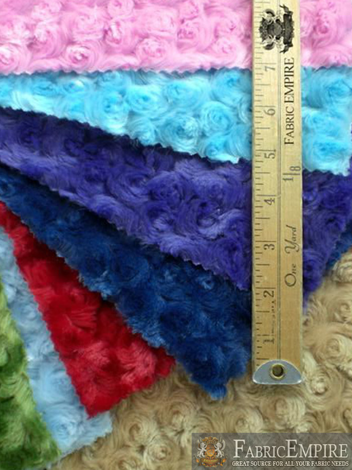 Minky Rosebud Fabrics / 58" Wide / Sold by the Yard gallery