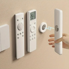3pcs Magnetic Remote Holder Wall Mount No Drill Organizer Set – NEW