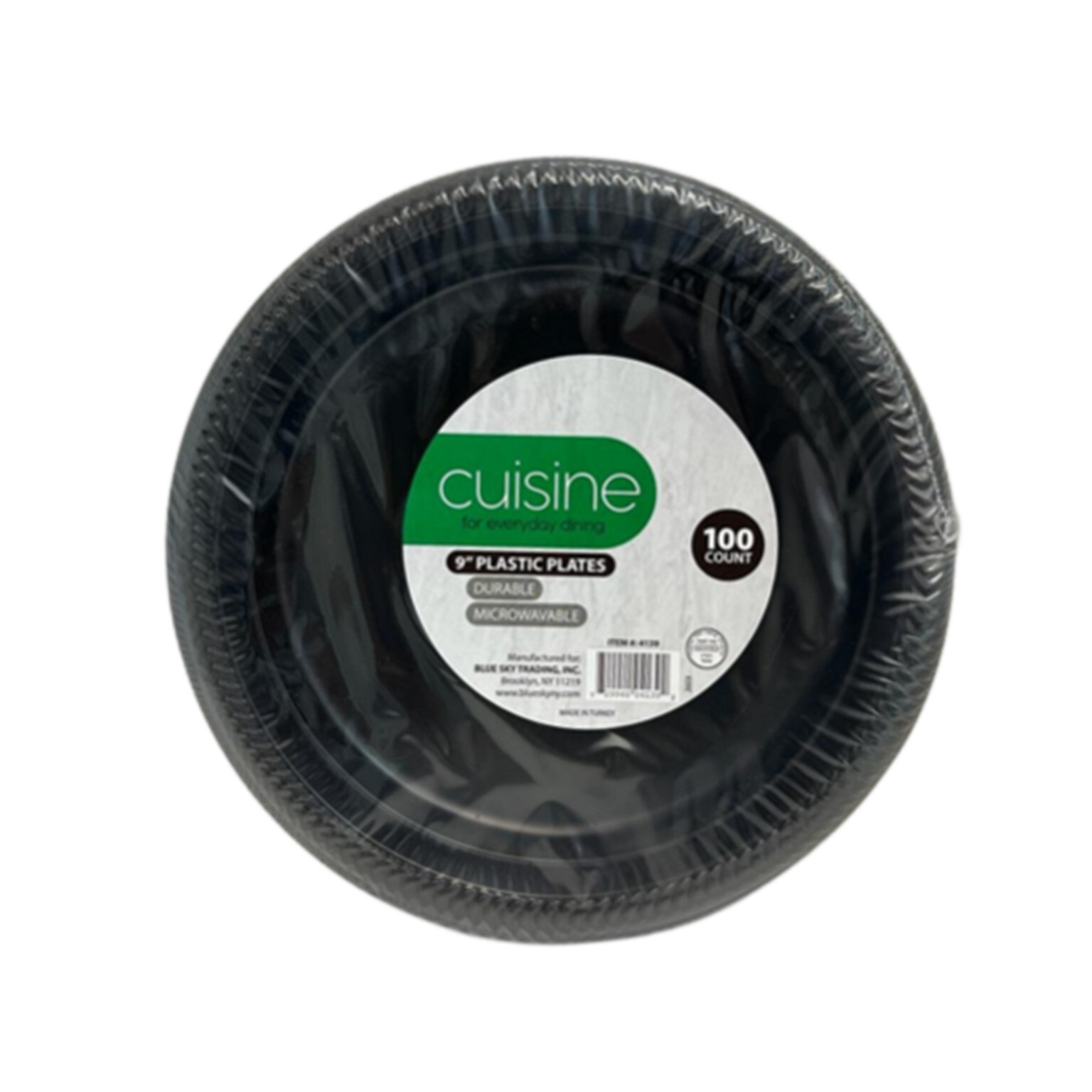 IDEAL Dining 9 Inches Disposable Black Plastic plates Good to use in Microwave gallery