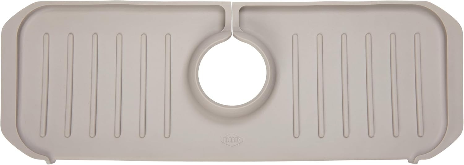 Clorox KeptClean Kitchen Faucet Splash Guard – Easy-to-Install, Gray, BRAND NEW gallery