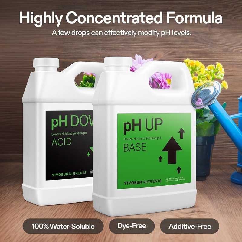 VIVOSUN pH Up & pH Down Kit, 1 Quart Each, pH Control Kit for Balanced pH Level gallery