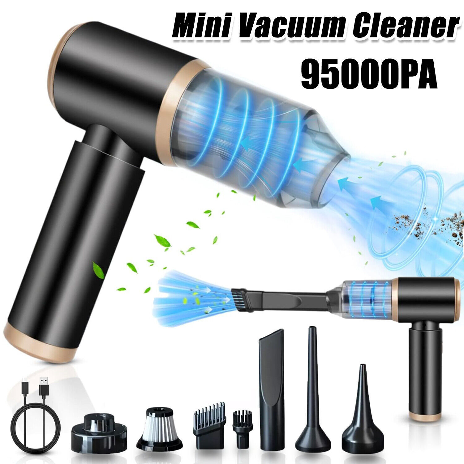 95000PA Cordless Hand Held Vacuum Cleaner Mini Portable Car Auto Home Wireless gallery