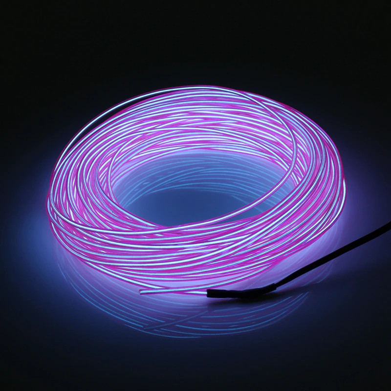 Neon LED Light Glow EL Wire String Strip Rope Tube Decor Car Party + Controller gallery