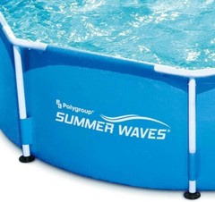 Summer Waves P2000830A Active 8ft x 30in Outdoor Round Frame Above Ground Swimmi