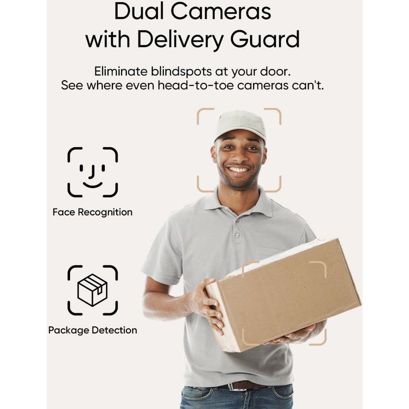 eufy Security E340 2K Dual Camera Video Doorbell WiFi Battery/Wired Night Vision gallery