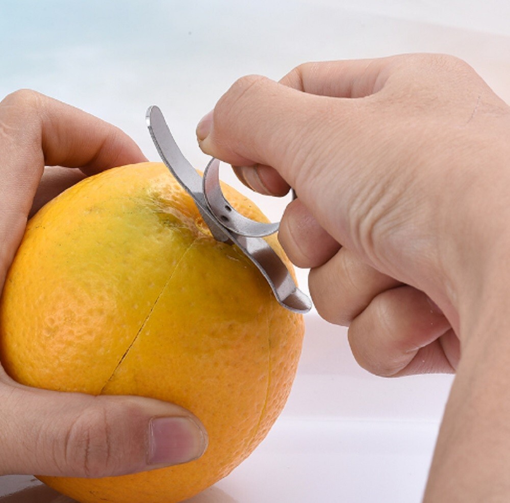 2-Pack Stainless Steel Orange Peeler - Easy-Use Kitchen Citrus Peeler Tool gallery