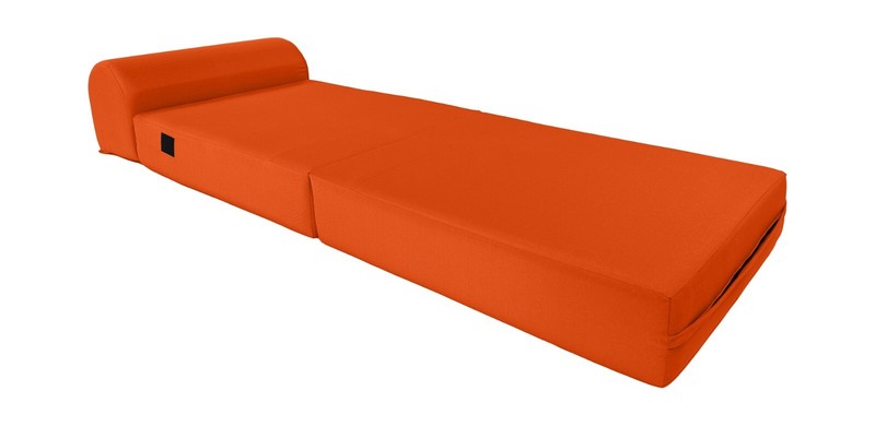 Sleeper Chair Folding Foam Beds, Foldable Sofa Couches 6 x 24 x 70, Orange gallery
