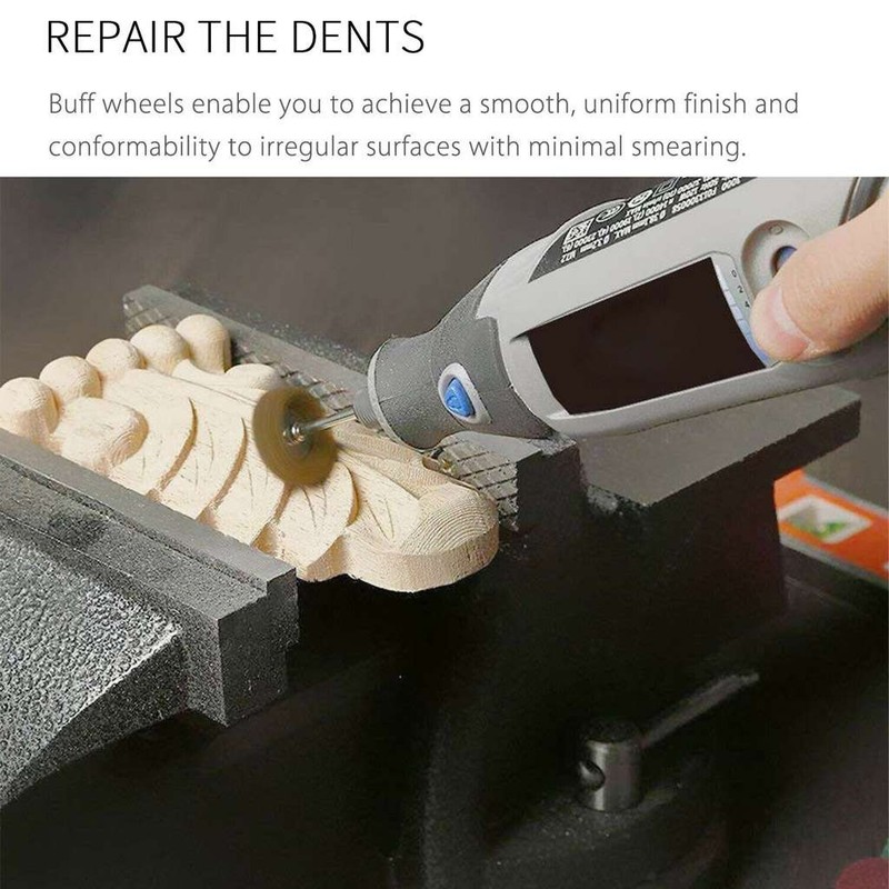 lots Abrasive Metal Polishing Wheel Buffing Rotary Tool Set Burr Kit for Dremel gallery