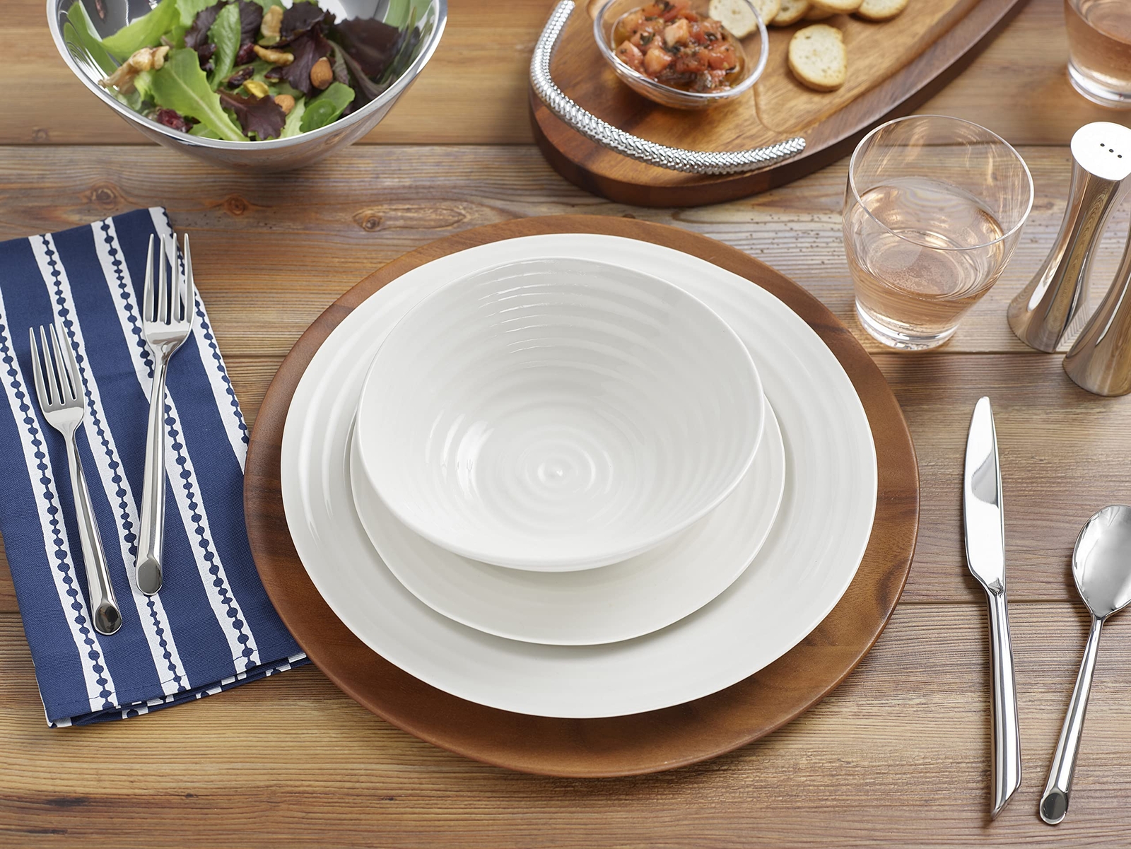 Nambe Skye Collection Acacia Wood Charger Plate, 13 inches Eco-Friendly gallery