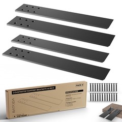 14 Countertop Support Brackets (4 Pcs) for Granite – Heavy Duty L Shelf Bracket