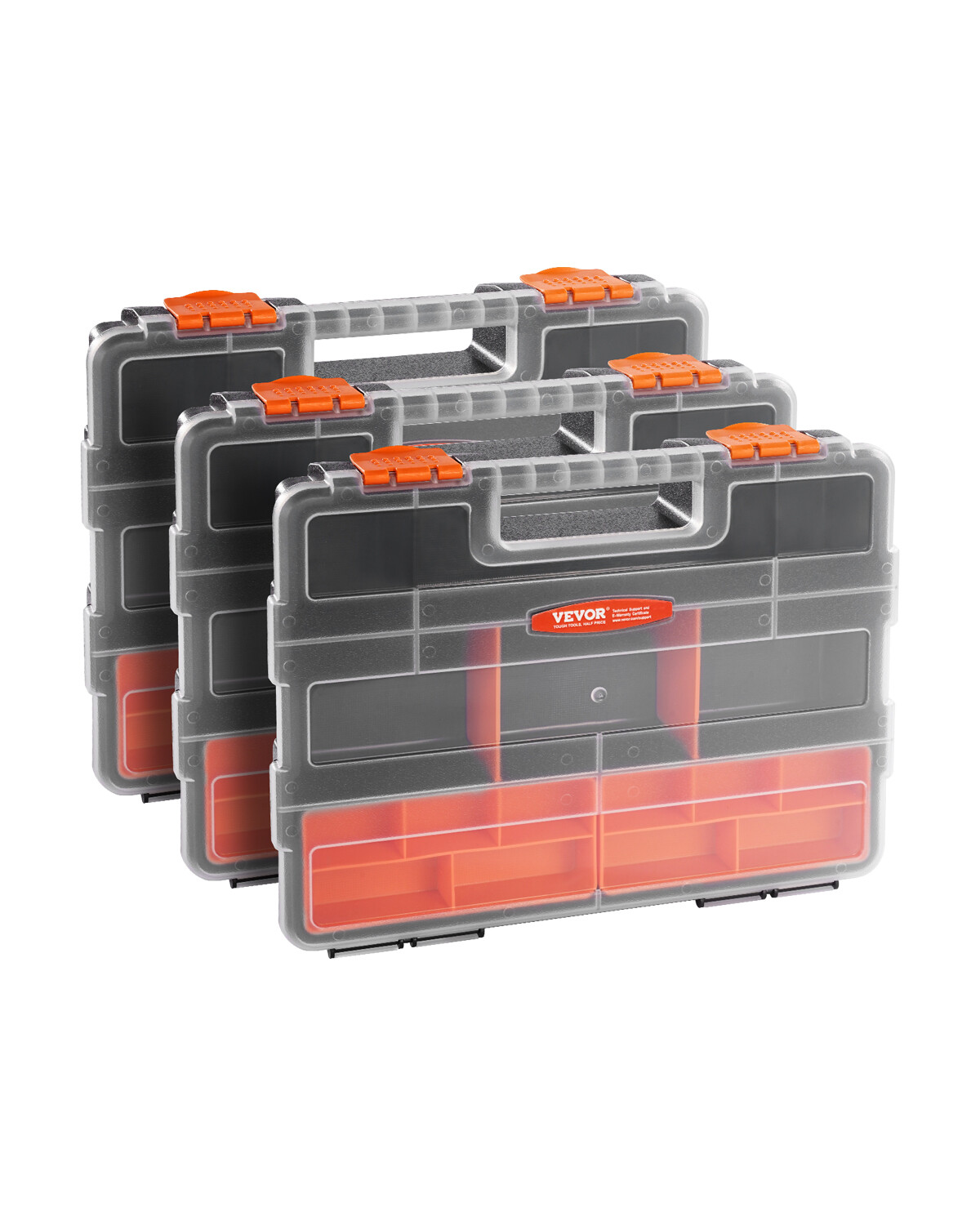 3-Pack Small Parts Organizer 21-Compartment Organizer Box with Removable Divider gallery