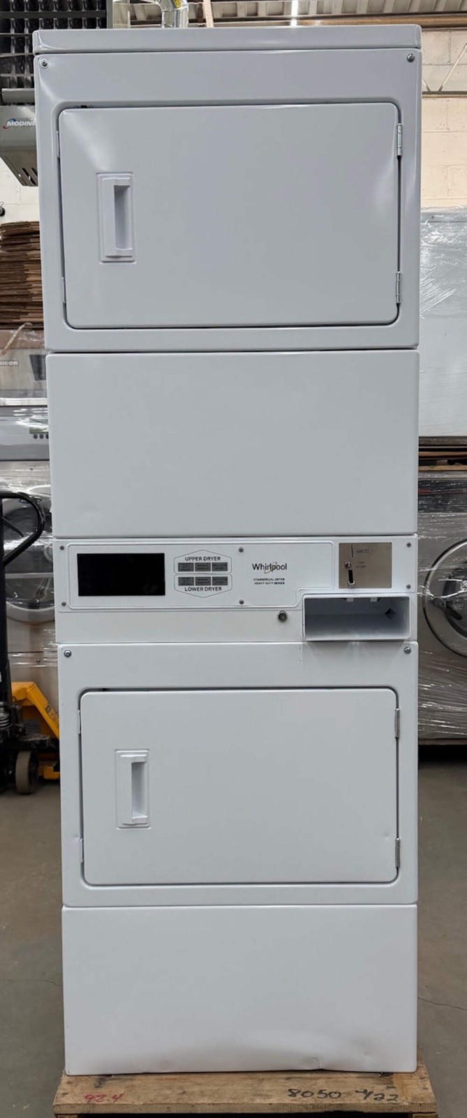 Whirlpool CSP2940HQ white commercial stack electric dryer 7.4cu ft.[Open Box] gallery