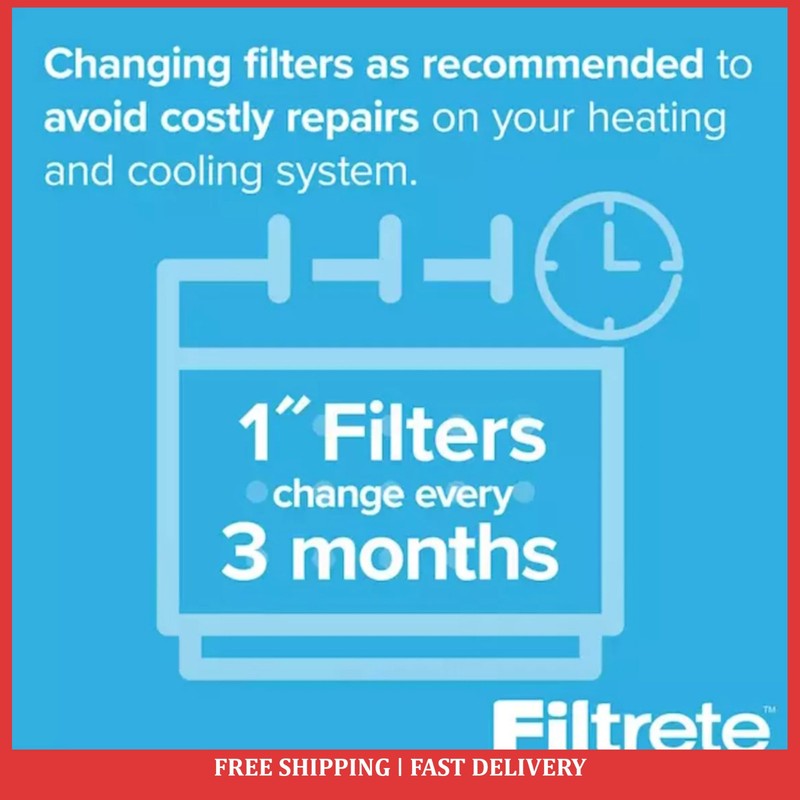 3M FILTRETE BASIC WHITE FLAT PANEL AIR FURNACE FILTER COUNT OF 2,4,8,48 FILTERS gallery