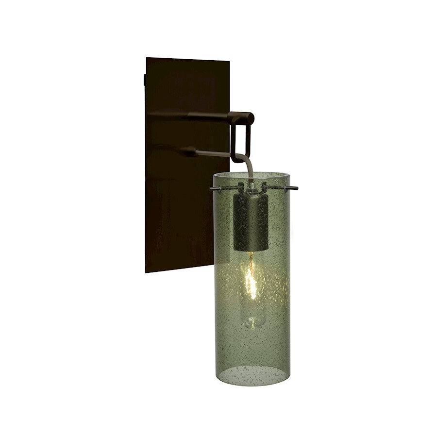 Besa Lighting Juni 10 1 Light Wall Pendant, Bronze/Green - 1WP-JUNI10MS-BR