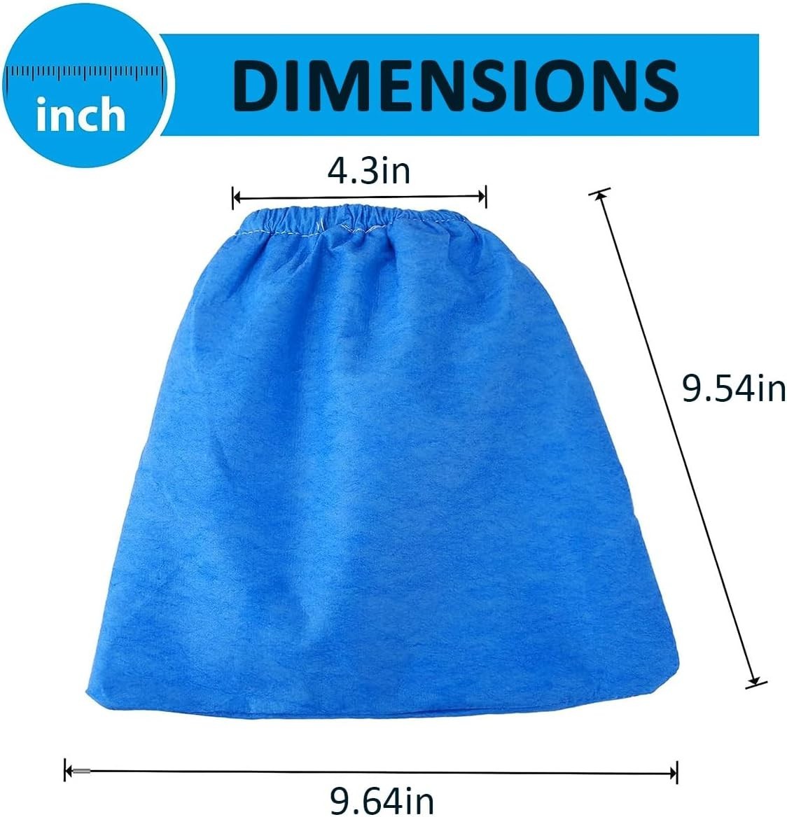 Cloth Filter for Craftsman 2&2-1/2 Gal. Shop Vac 916949, 9-16949, MICROLINED gallery
