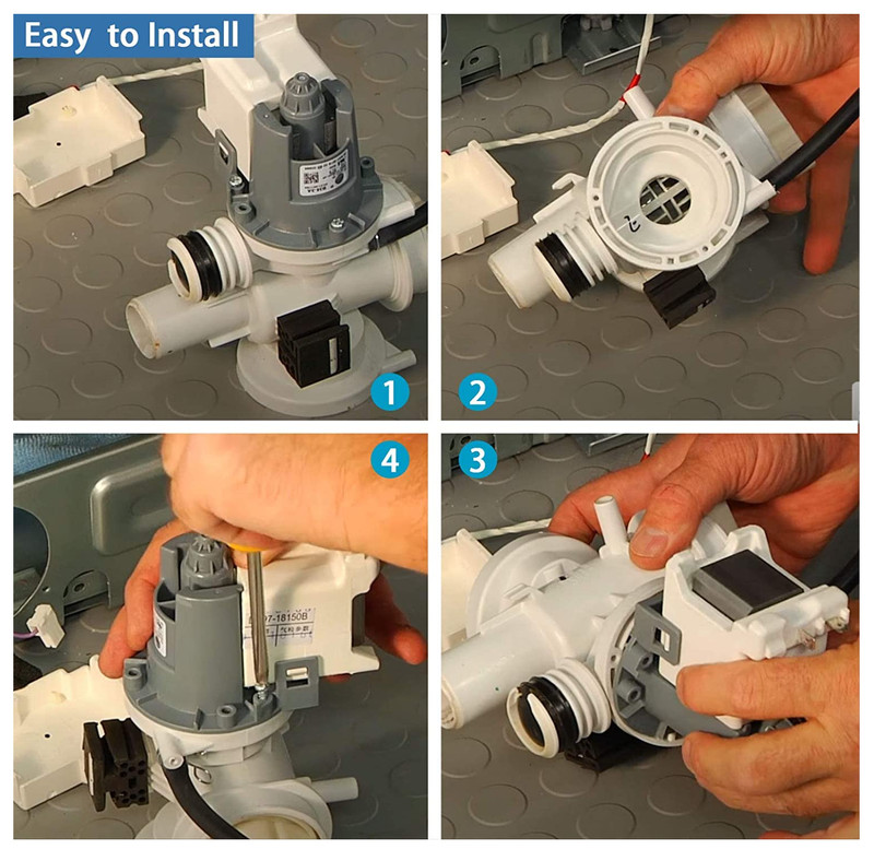 Washer Drain Pump For Samsung WA48H7400AP/A2 WF45N5300AF/US WA50M7450AW/A4 Washe gallery