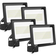 4 Pack 150W LED Flood Light Outdoor, 18000Lm Super Brighter Security Lights, ... gallery
