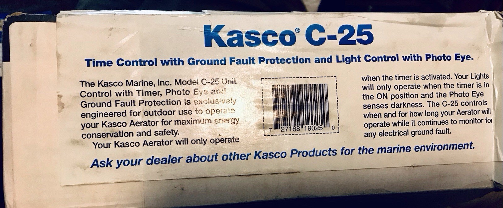 Kasco Marine C-25 120V GFCI Control Box with Timer and Ground Fault Protection gallery