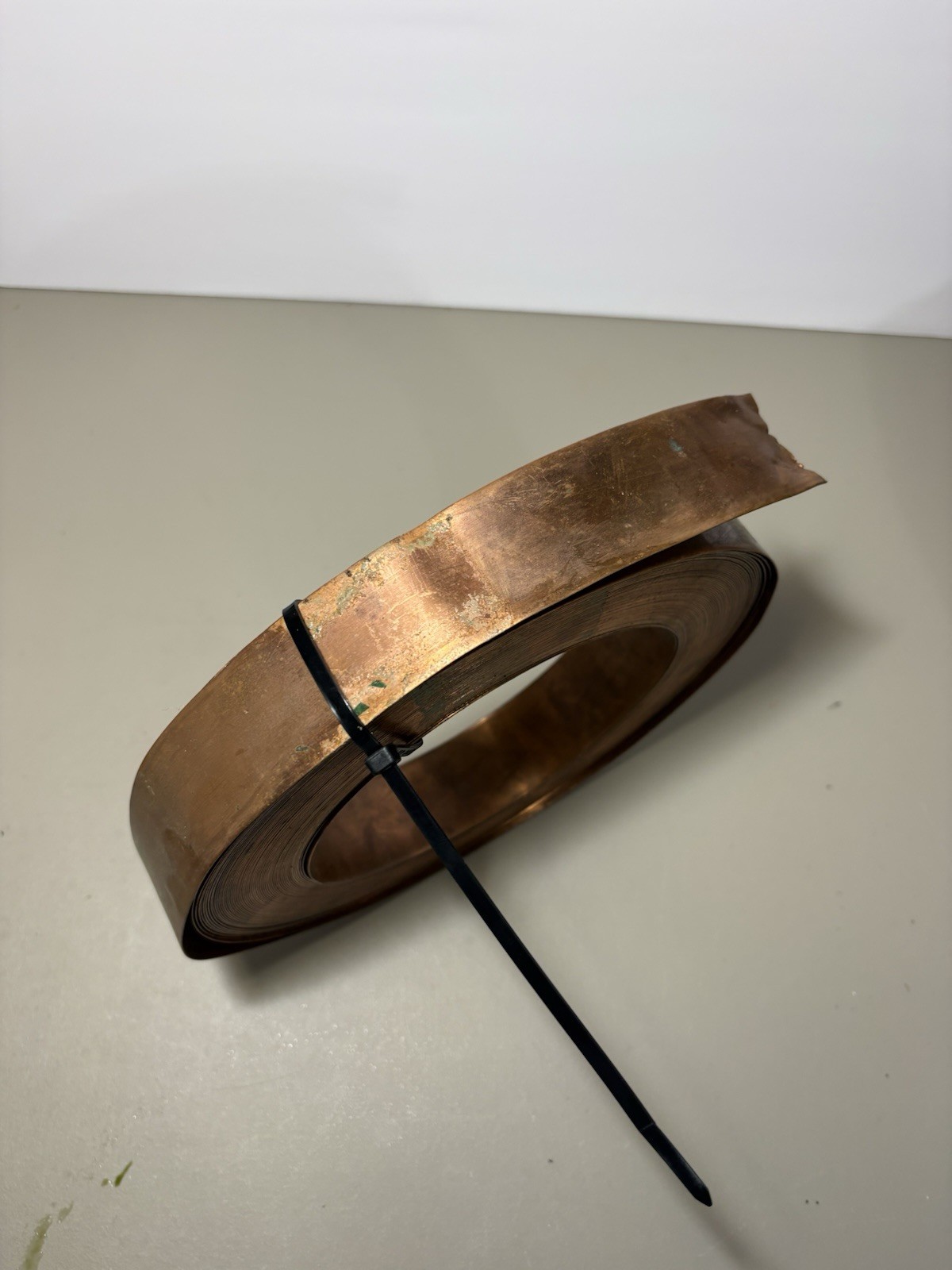 Huge Roll Copper Flashing Strip 1.5 Inch 1 1/2” - 16+ Pounds of Copper - L@@K!!! gallery