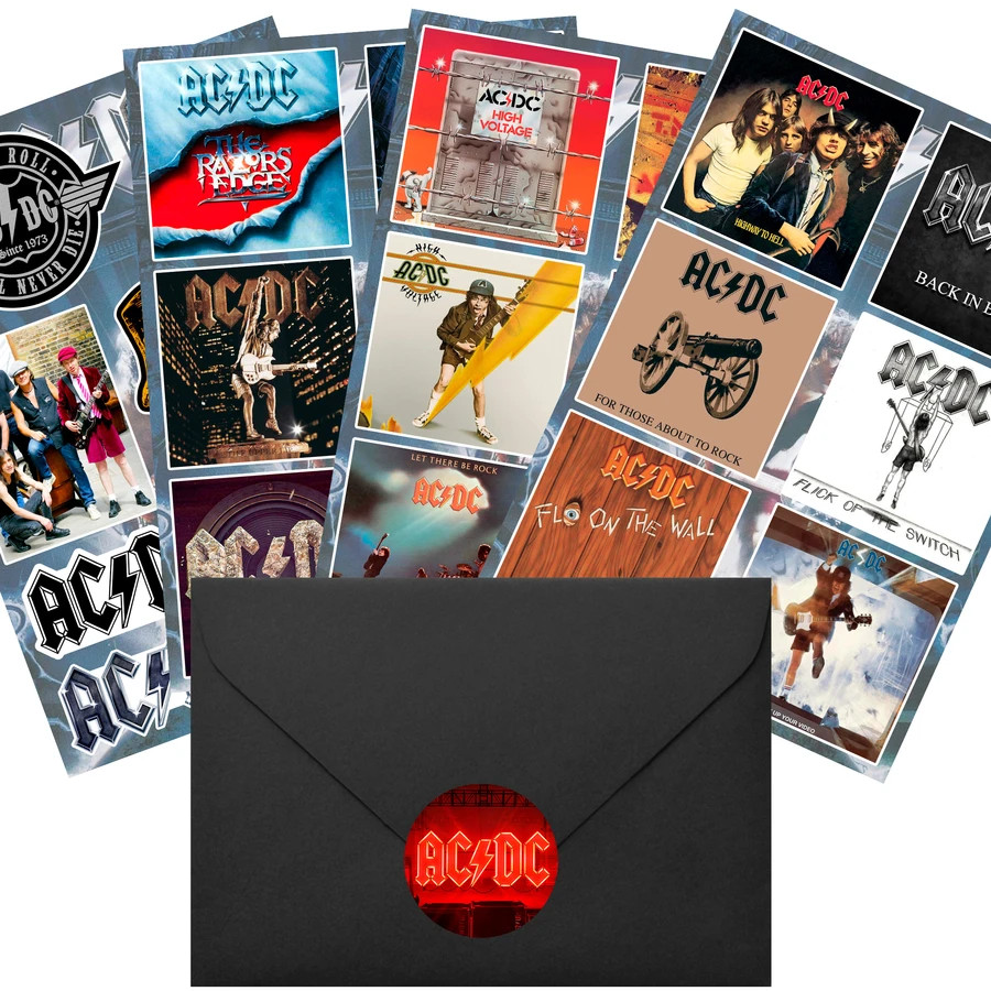 ACDC AC/DC Sticker Pack | Highway To Hell Back In Black High Voltage Power Up gallery