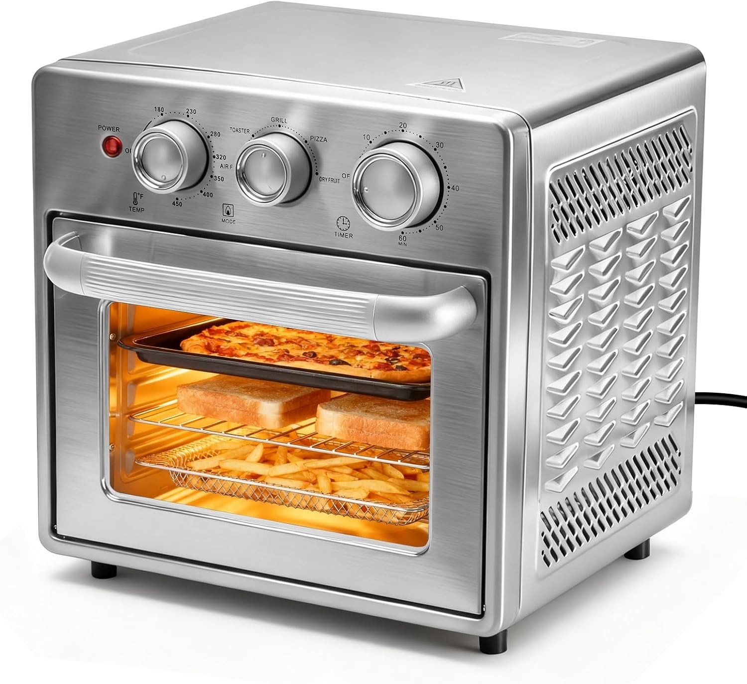 Stainless Air Fryer Toaster Oven Combo Oven Countertop Functional,Up to 450°F gallery