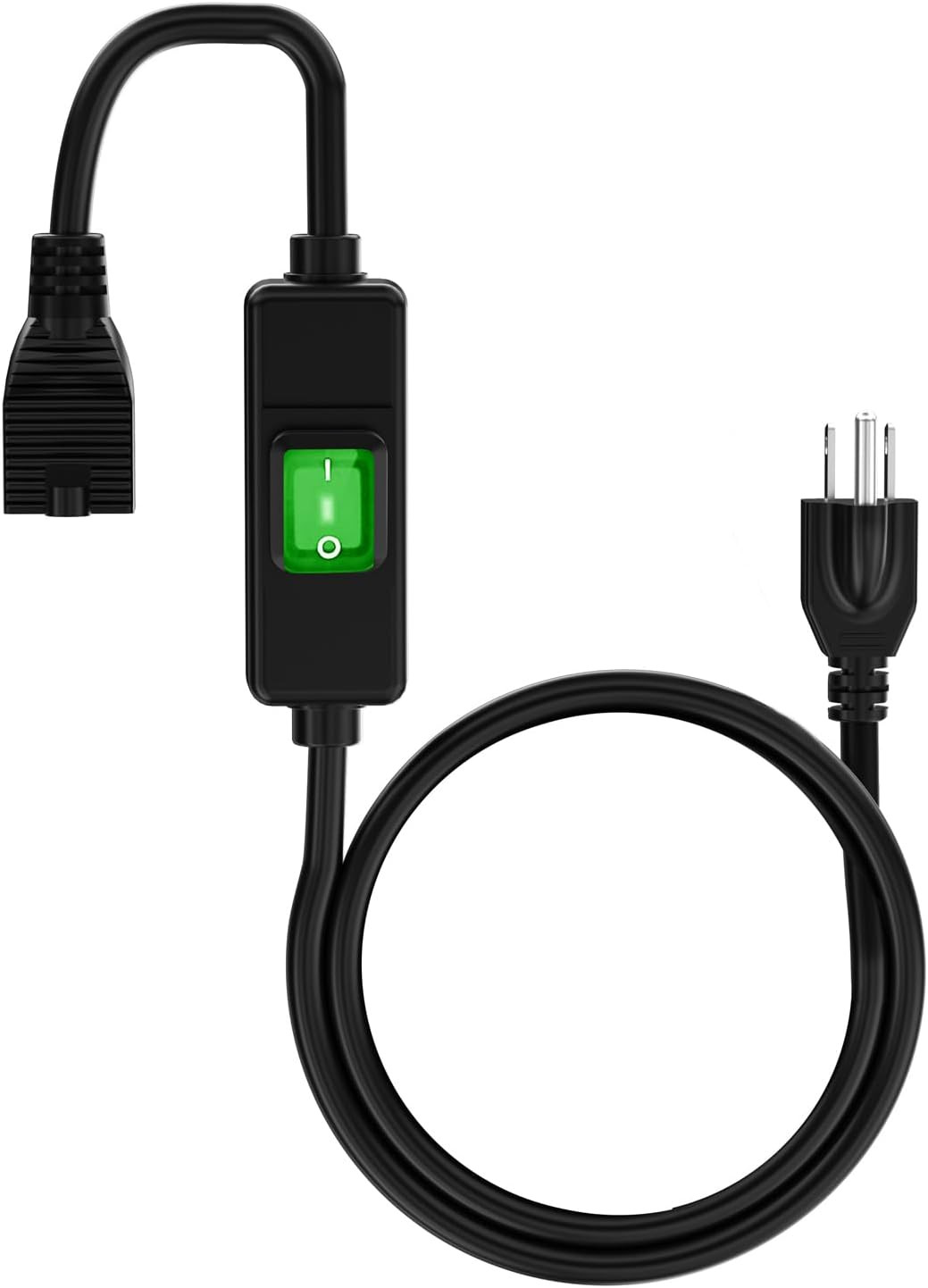 (3Feet) 3-Prong Outdoor Waterproof Extension Switch Cord, In-Line On/Off Switch gallery