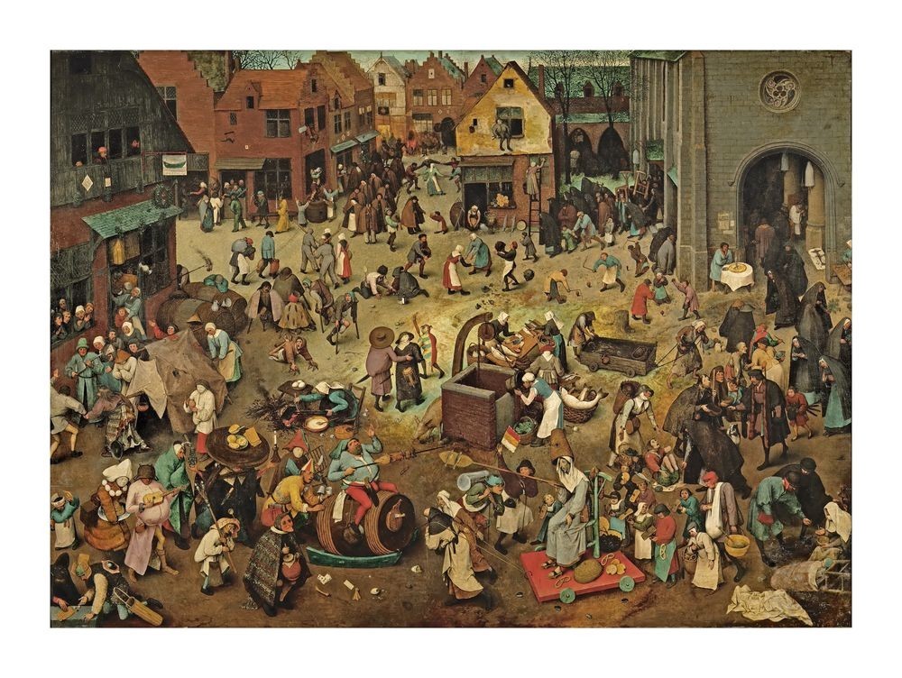 Pieter Bruegel Elder Fight Between Carnival and Lent : Giclée Art Print 1559 gallery