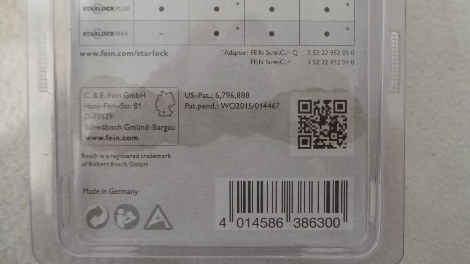 New Fein 63502127290 STARLOCK Precision Oscillating Blade (10 Pack) 2-9/16 x 2" gallery