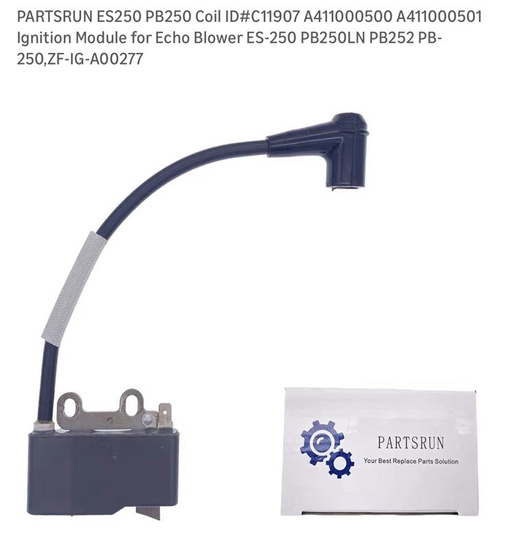 PARTSRUN Ignition Coil For Echo ES250 PB250LN PB252 PB250 Blower A411000500 A411 gallery