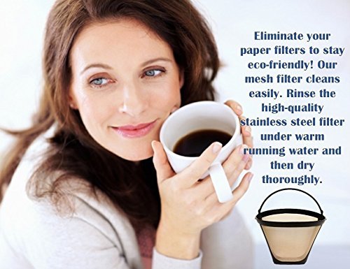 Reusable #4 Cone Style Coffee Filter for Cuisinart, Black & Decker Cone Shaped gallery
