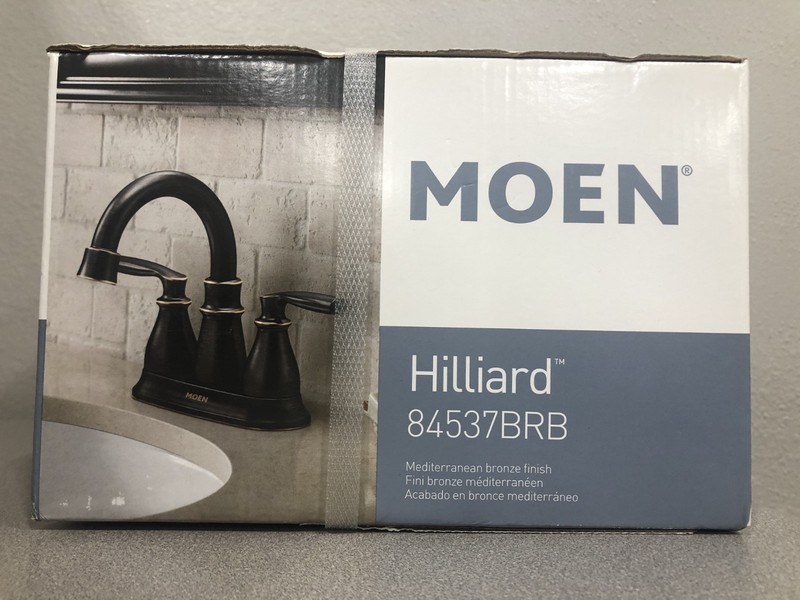 Moen 84537BRB Hilliard Bronze Traditional ADA Compliant Bathroom Faucet 4 in. gallery