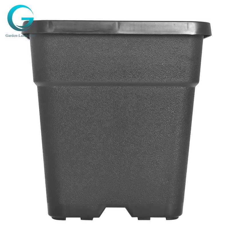 2 Gallon Square Herb Planter Flower Plant Pots Plastic Nursery Pots 10 Pack gallery