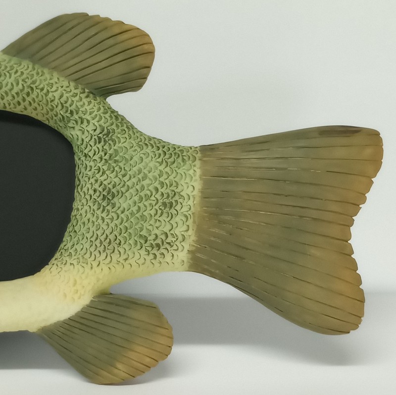 Fish Shaped Photo Frame Decorative Textured Resin Picture Frame 3.25x2.25" Photo gallery