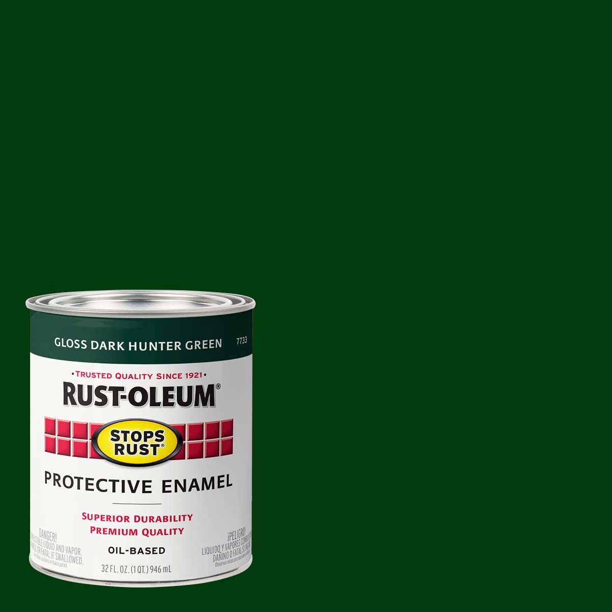 Rust-Oleum 7738502 Stops Rust 32 Fl Oz (Pack of 1), Gloss Dark Hunter Green gallery