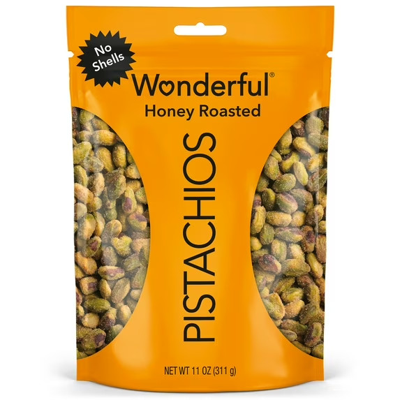 Wonderful Pistachios No Shells Honey Roasted Nuts, 11 Ounce Bag gallery