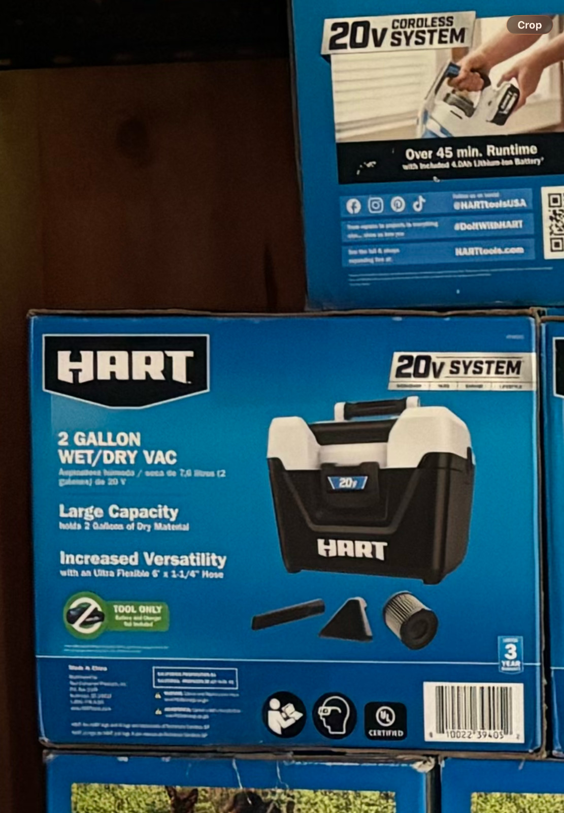Hart Cordless 2-Gallon Wet/Dry Vacuum (Tool Only) 2 Gallon Wet Dry Vac New !!! gallery