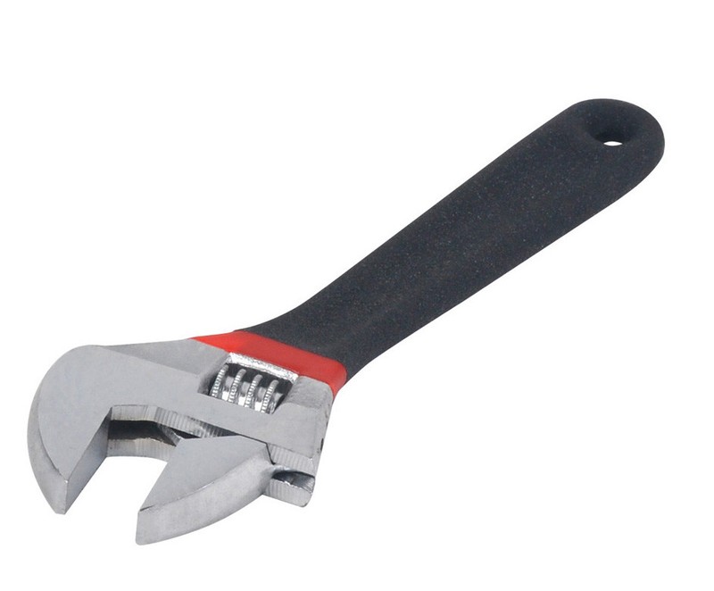 2pc 6" & 8" Inch Adjustable Wrench Shifting Spanner, Steel w/ Cushion Handle NEW gallery