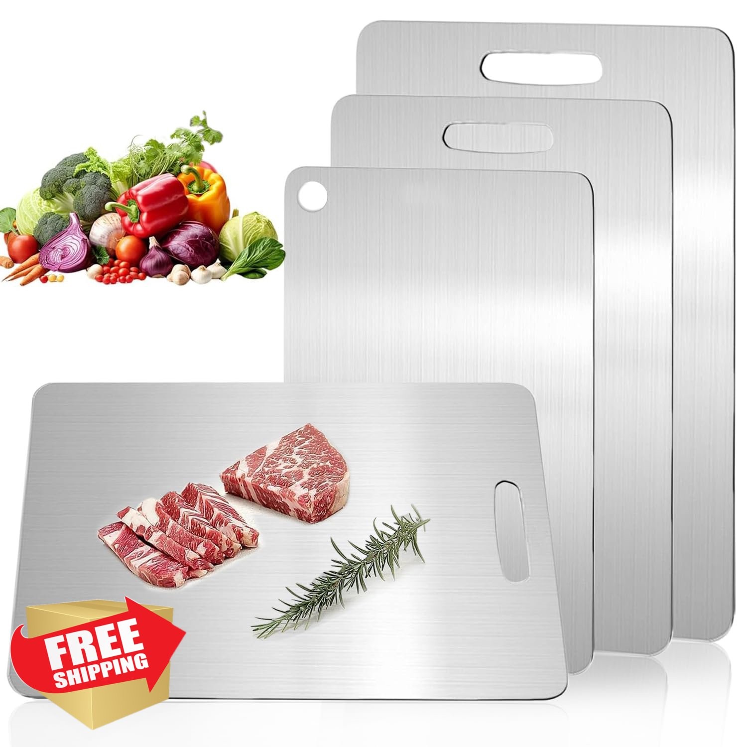 NGWDBA Titanium Cutting Board Set S+M+L gallery
