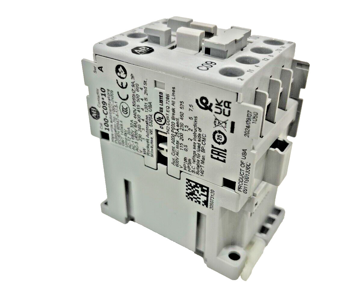 Allen-Bradley 100-C09D10 IEC Contactor, 9 Amp 120VAC Coil 9A New in Box US STOCK gallery