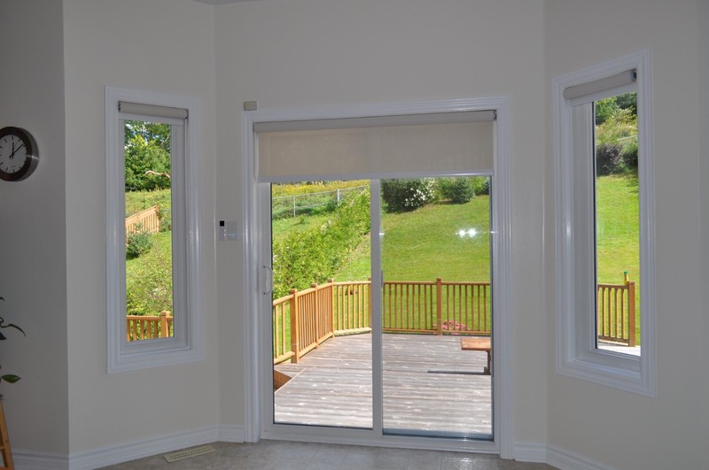 Customize High Quality Beige Solar Mesh Roller Shades Blinds manual or motorized gallery
