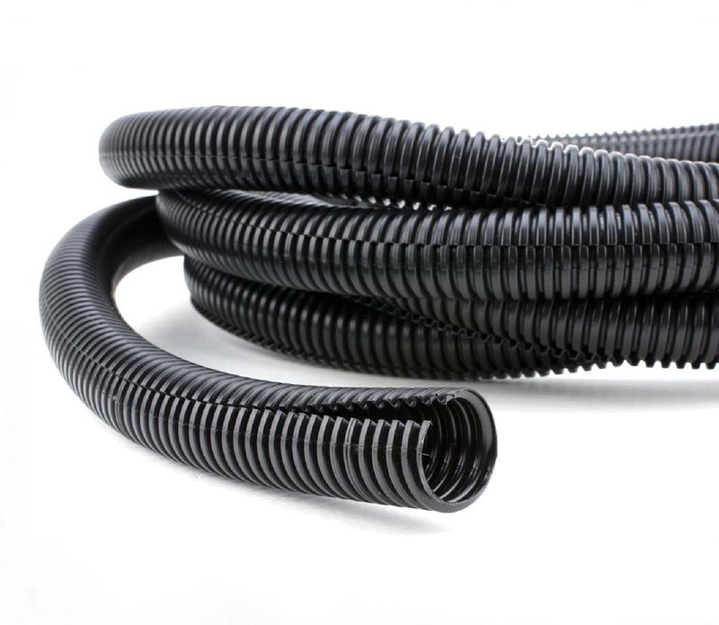 50 Ft. 3/8" Split Wire Loom Conduit Polyethylene Tubing Black Color Sleeve Tube gallery
