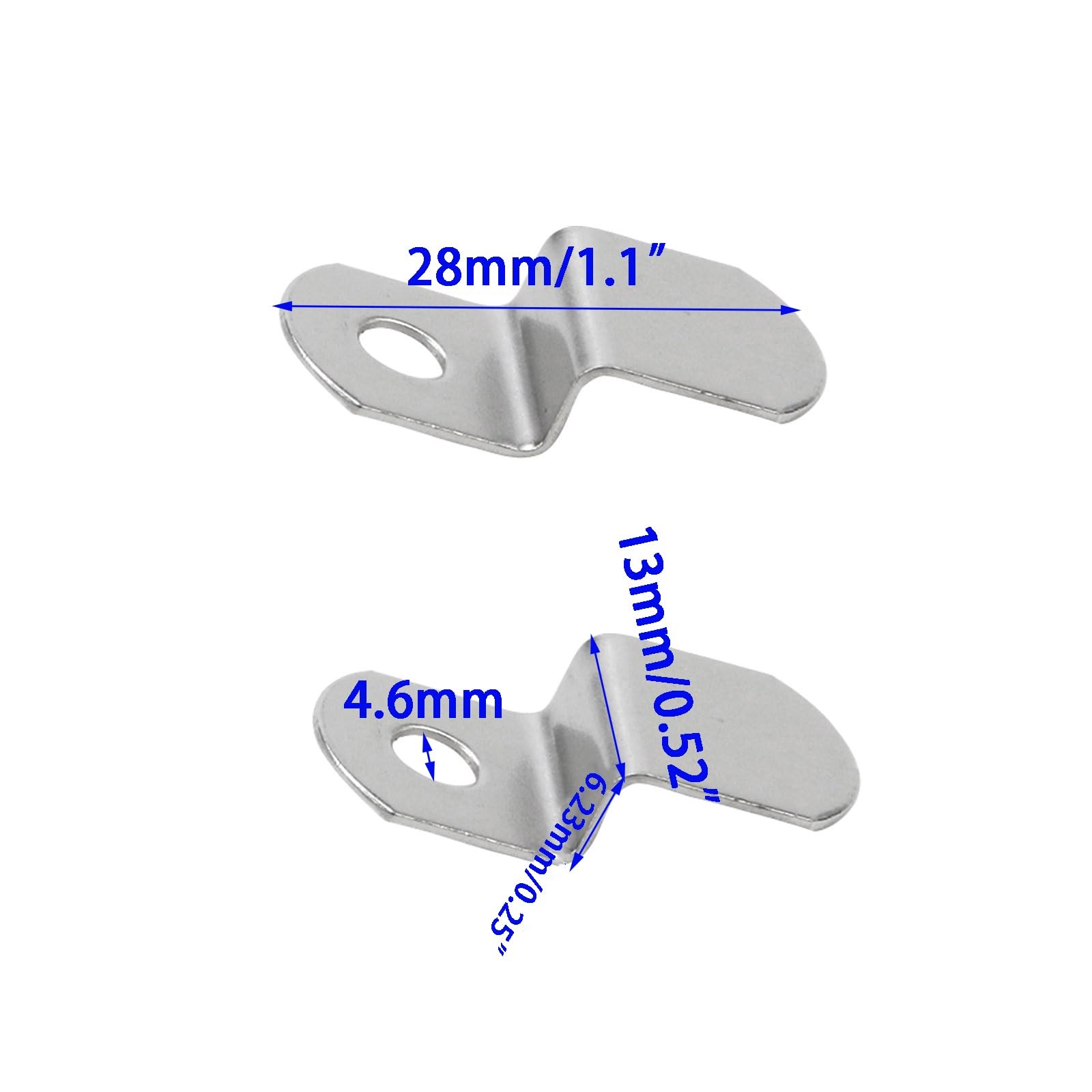 1/4 Inch Offset Canvas Clips 120Pcs, Z Shape Picture Framing & Mirror Mountin... gallery