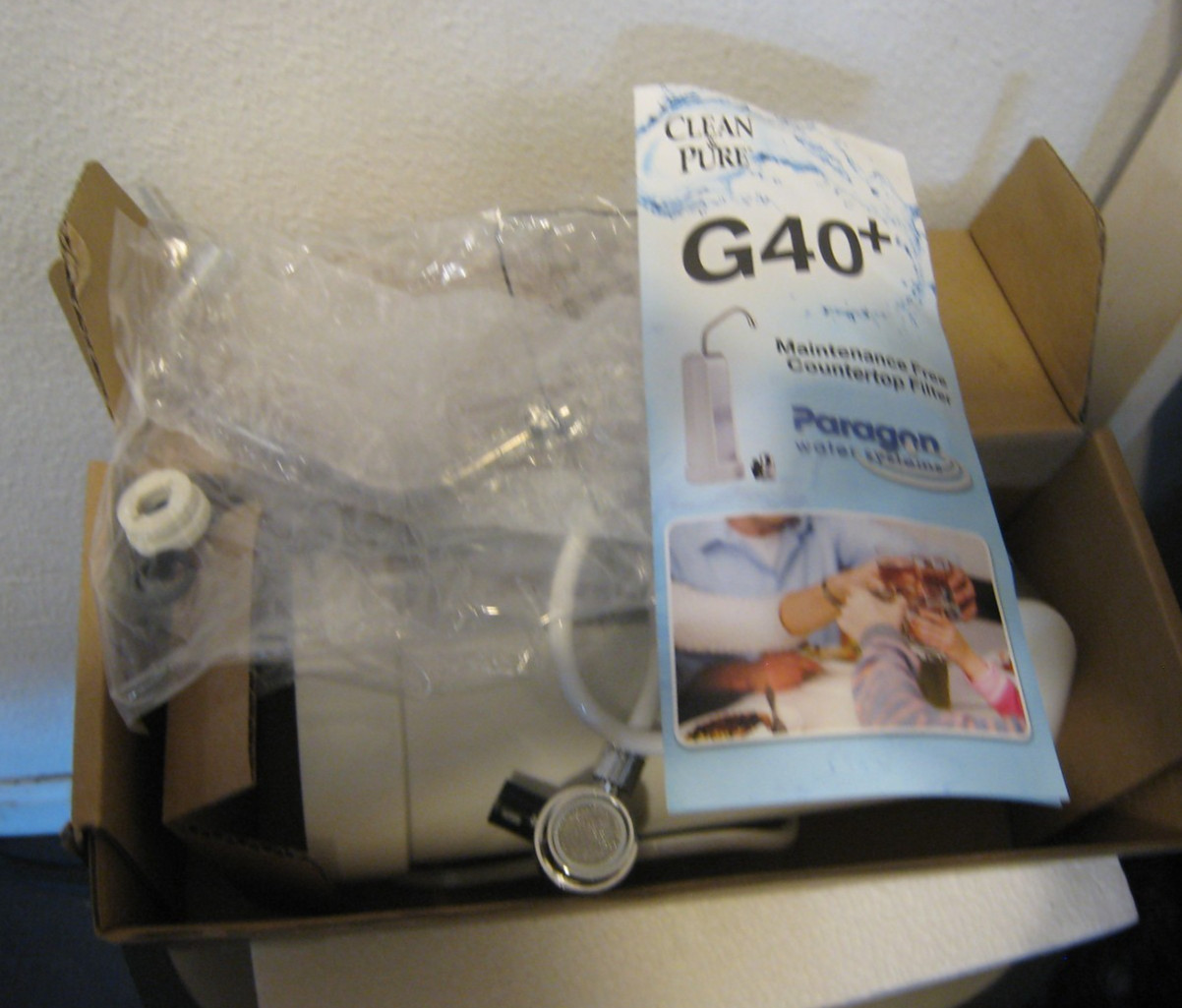 Paragon Water Systems Clean & Pure G40+ Countertop Filter 40,000 Gal White new gallery