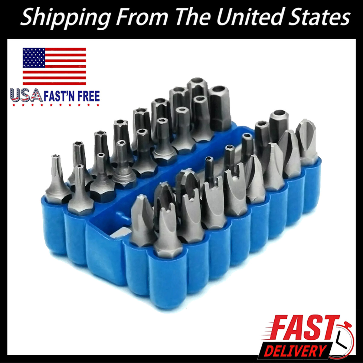 Tamper Proof Security Torq Hex Star Spanner Tri Wing Screwdriver 33 Torx Bit Set gallery